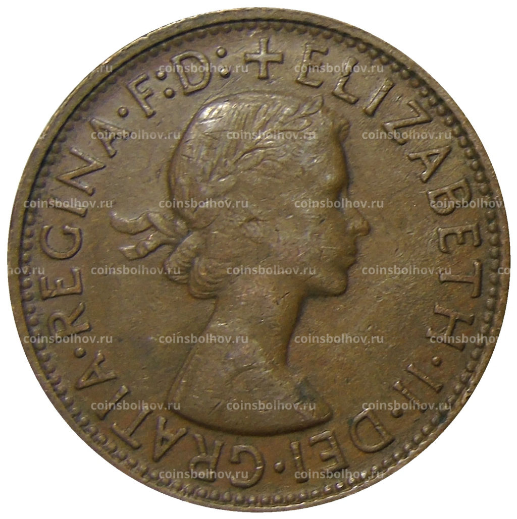 Монета 1 пенни 1957 года Австралия