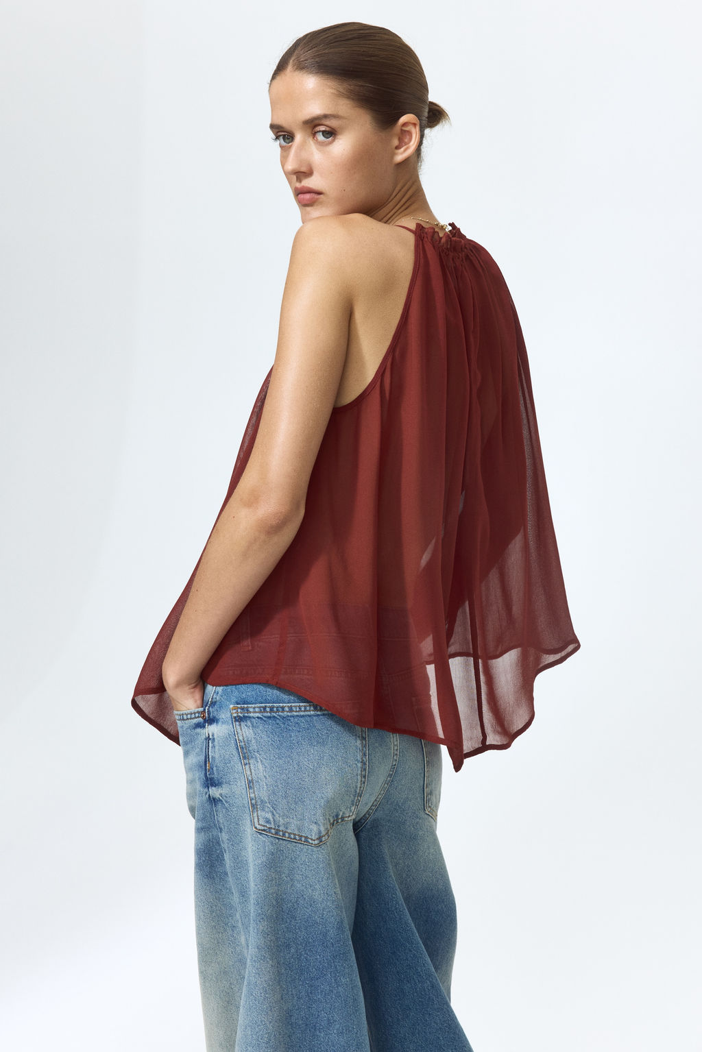 Top oversize con cord?n de ajuste - H&m фото 2