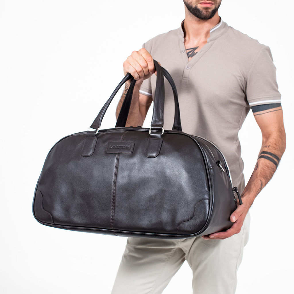 Кожаная дорожная сумка Jutland Black - Lakestone фото 9