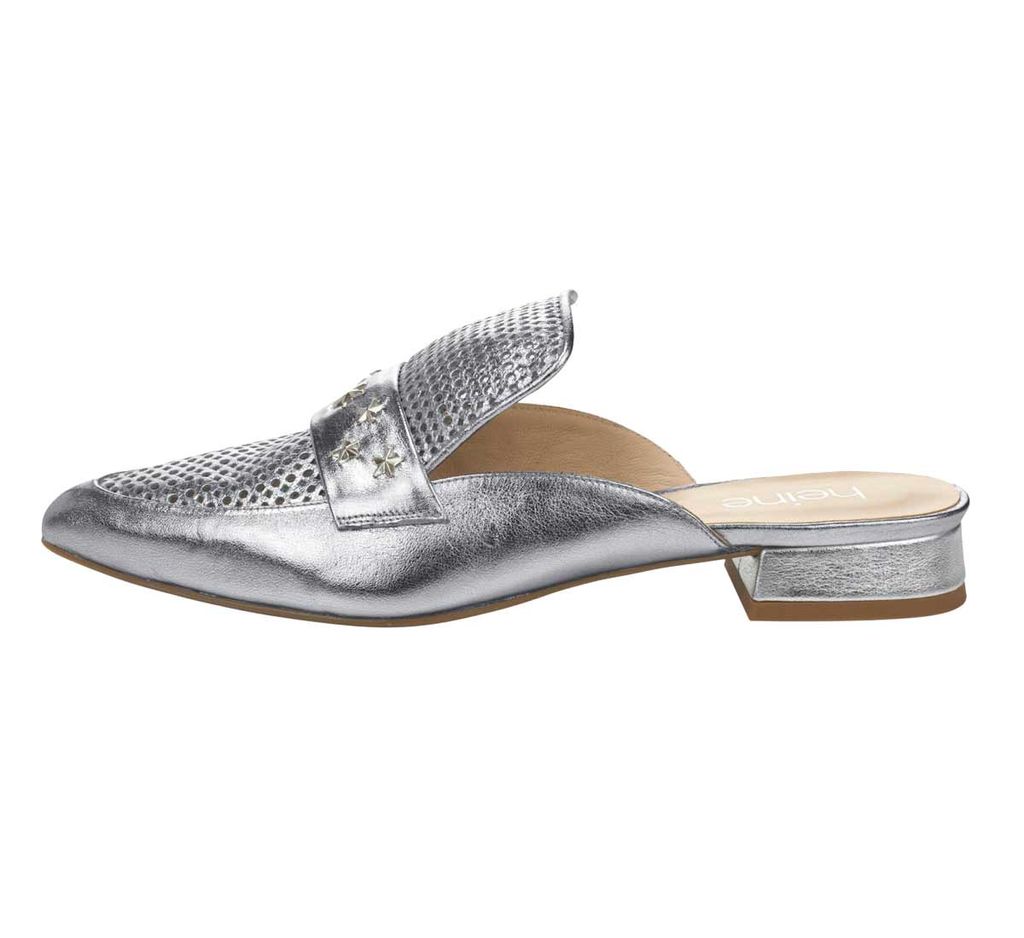 Шлепки, серебристые - Heine фото 2