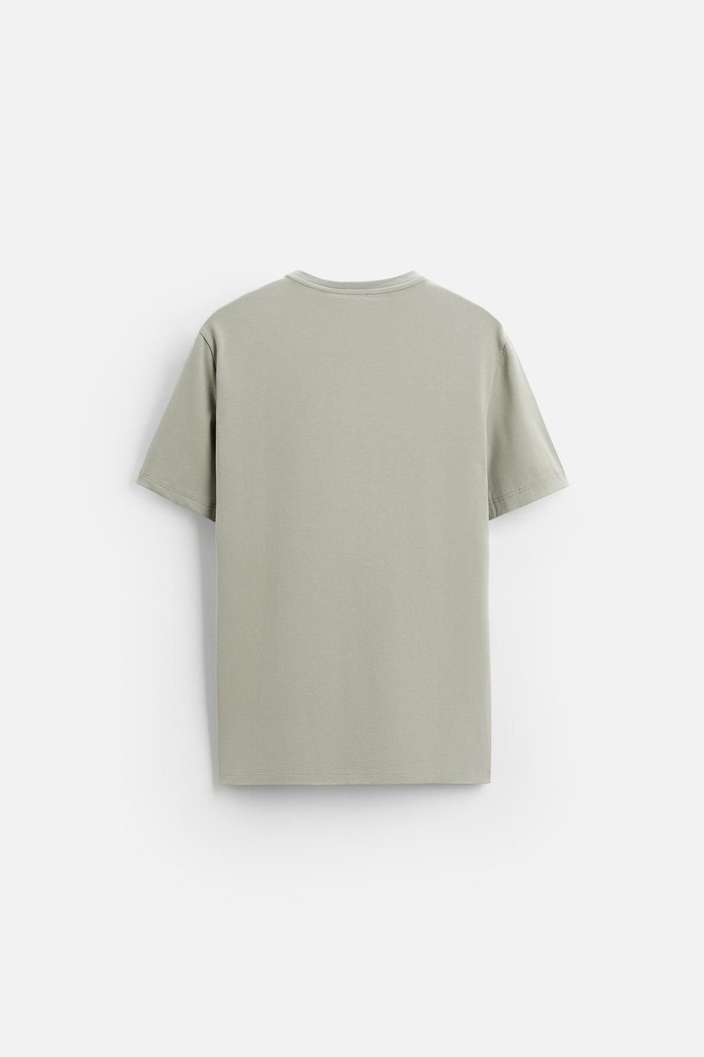 BASIC SLIM FIT T-SHIRT - Zara фото 32