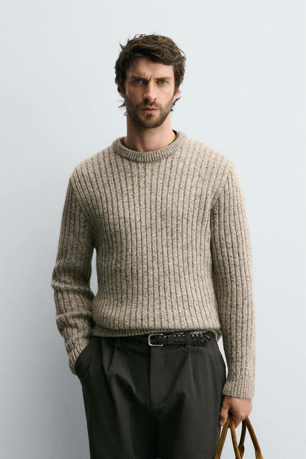 RIBBED TEXTURED JUMPER - Zara фото 2