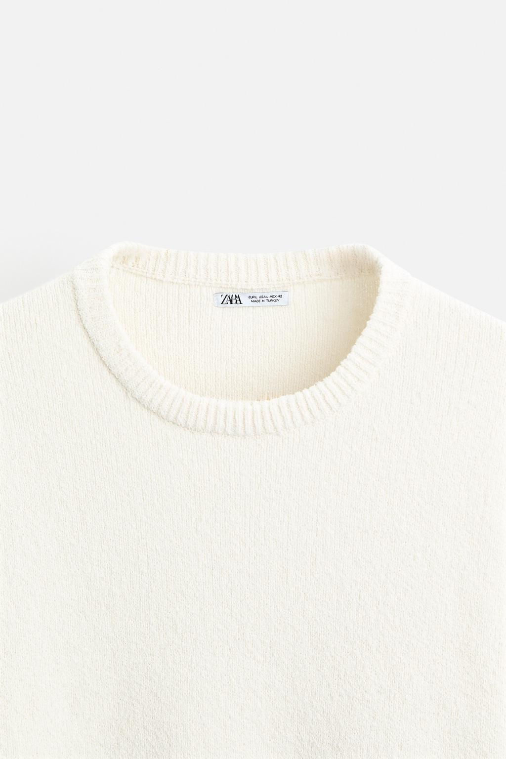 BOUCLE TEXTURED SWEATER - Zara фото 8