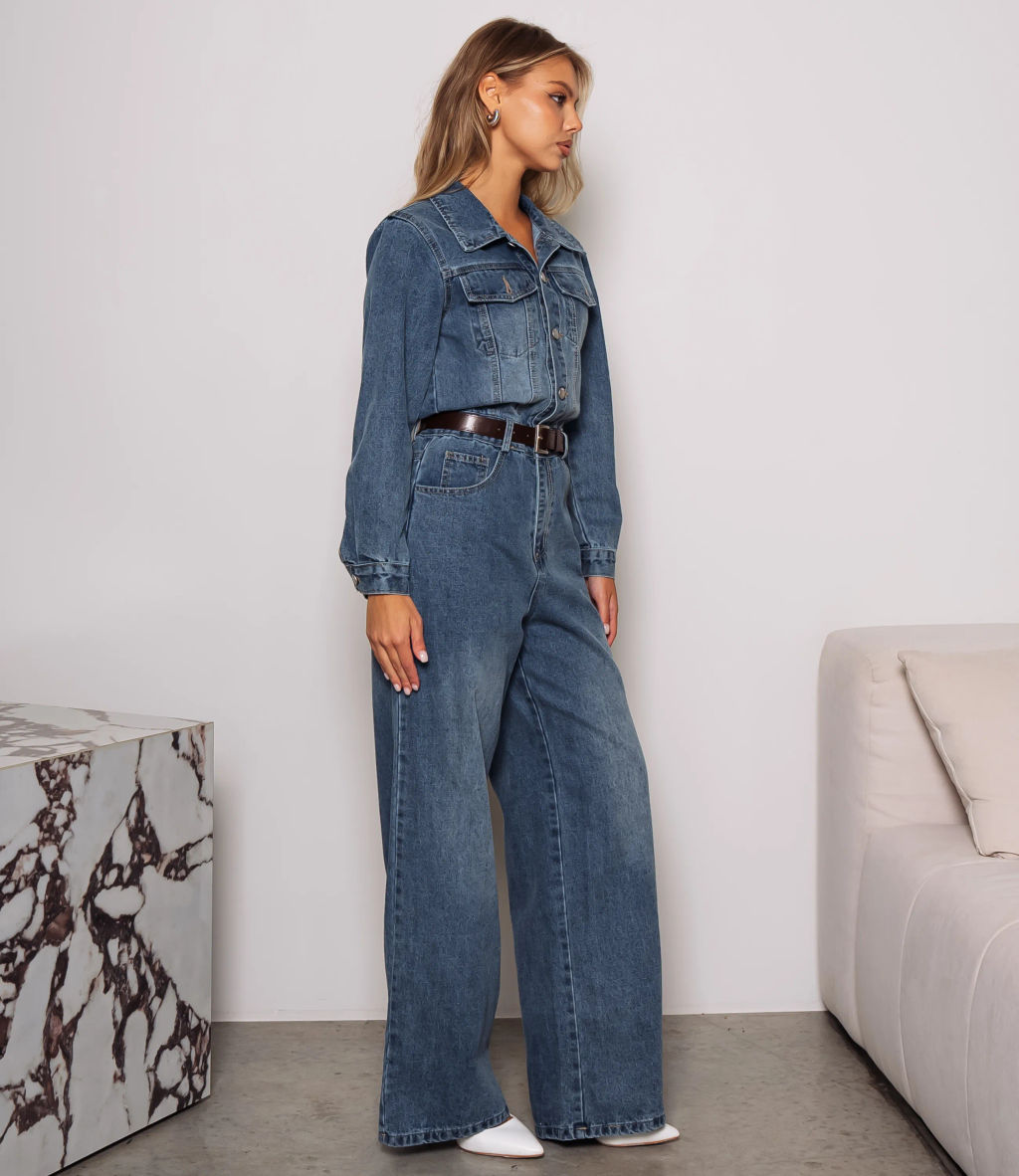 Комбинезон #КТ5209 (1), синий - Dommod фото 2