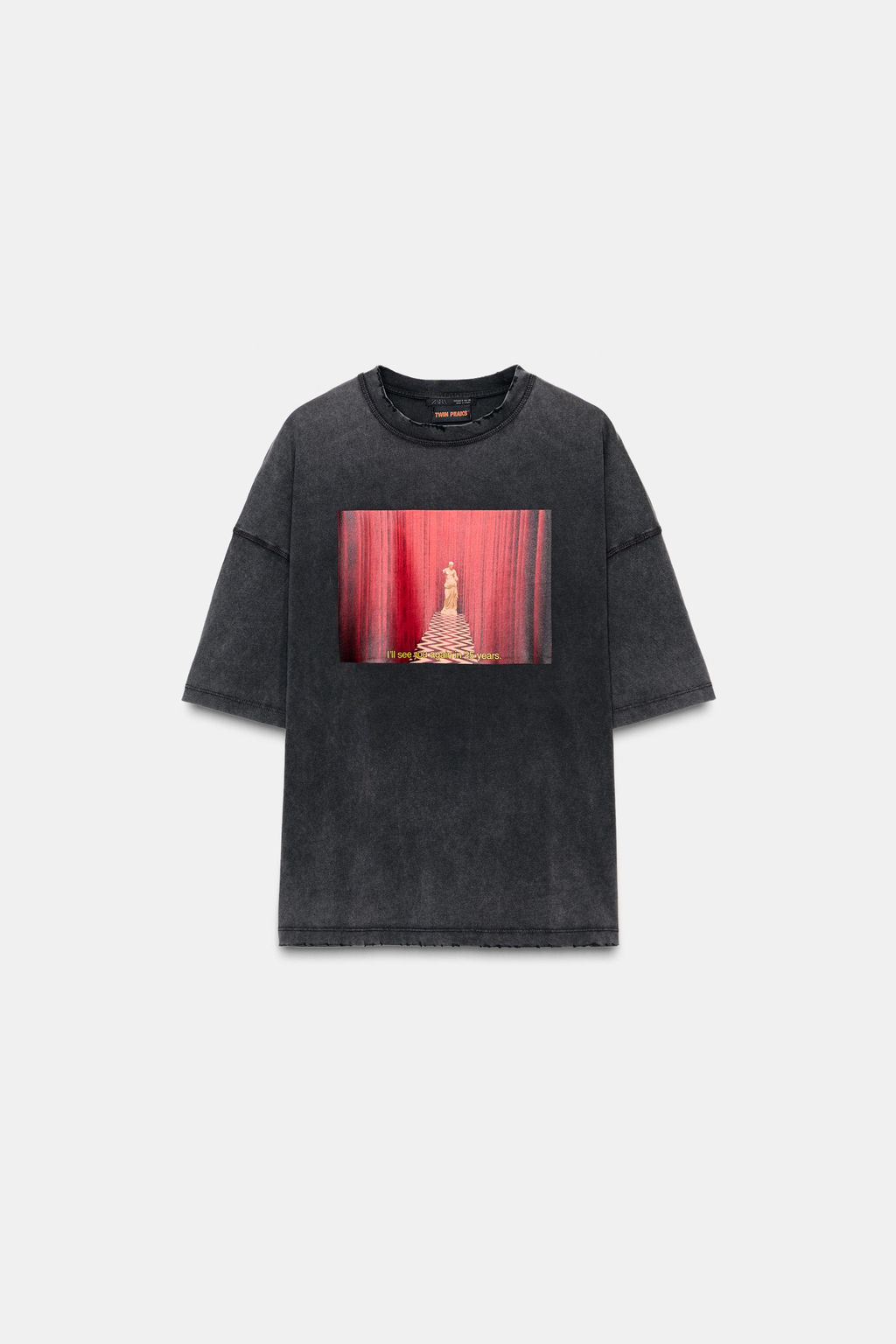 TWIN PEAKS METALLIC PRINT T-SHIRT - Zara фото 3