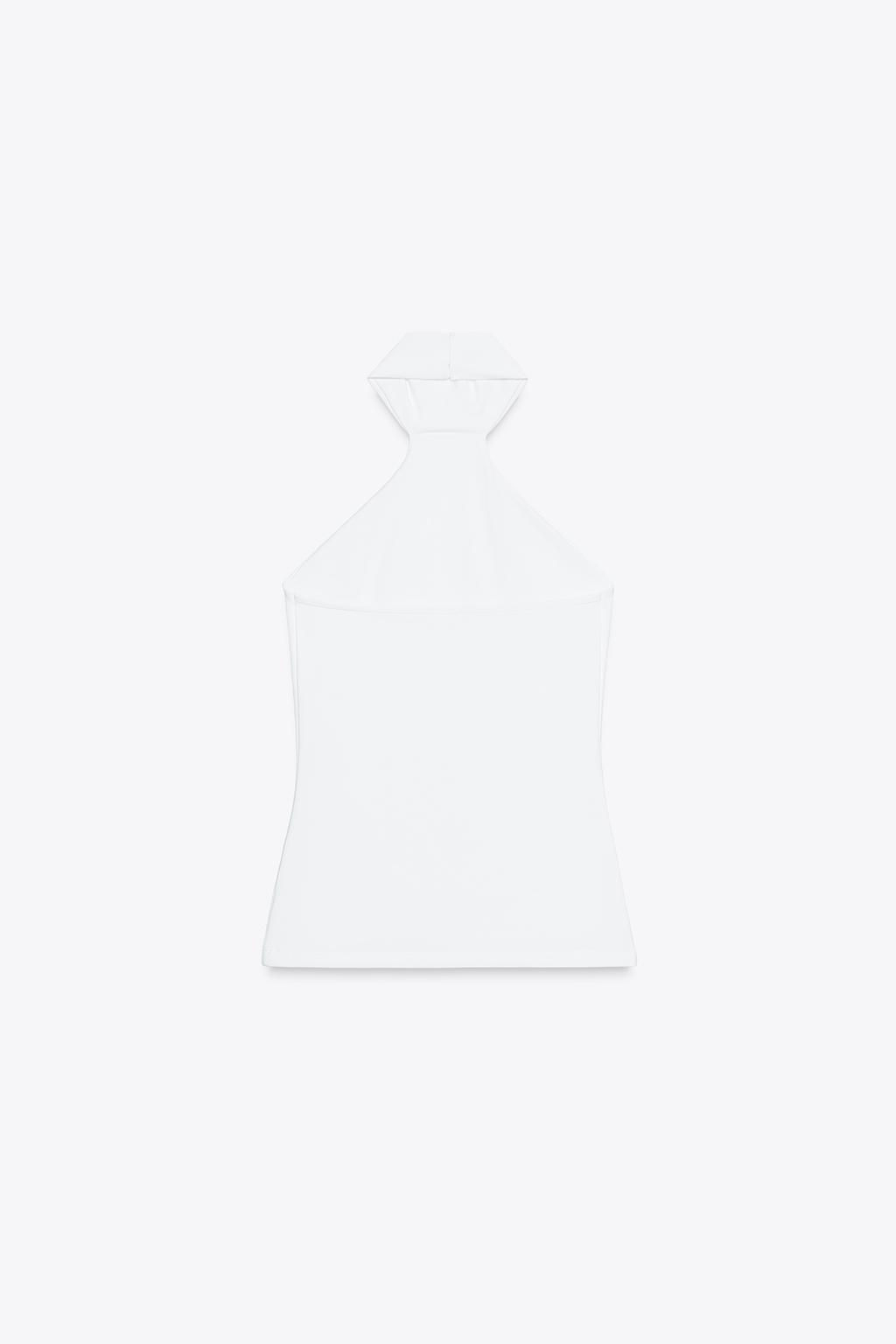 POLYAMIDE HALTER TOP - Zara фото 43