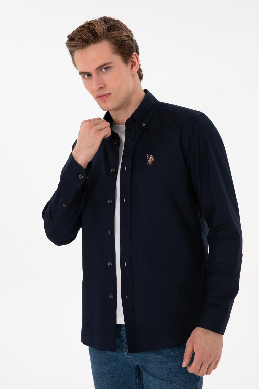 Erkek Lacivert Uzun Kollu Basic G_mlek Sepette S_rpriz _ndirim - U.s. polo assn фото 3