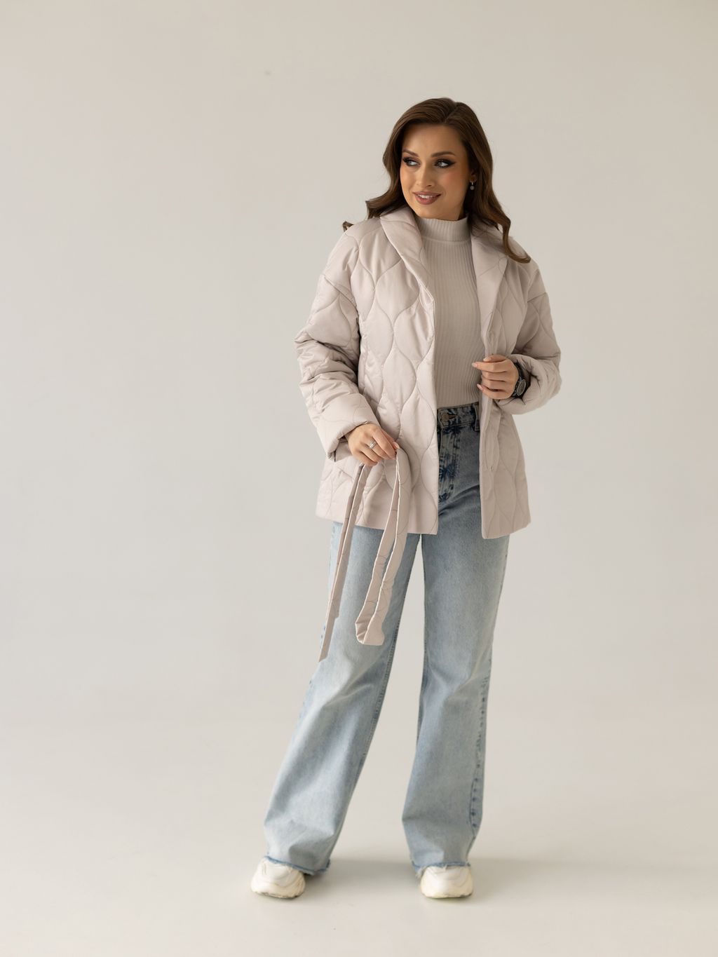 Куртка женская демисезонная 24832-00 (латте) - Kankan фото 6