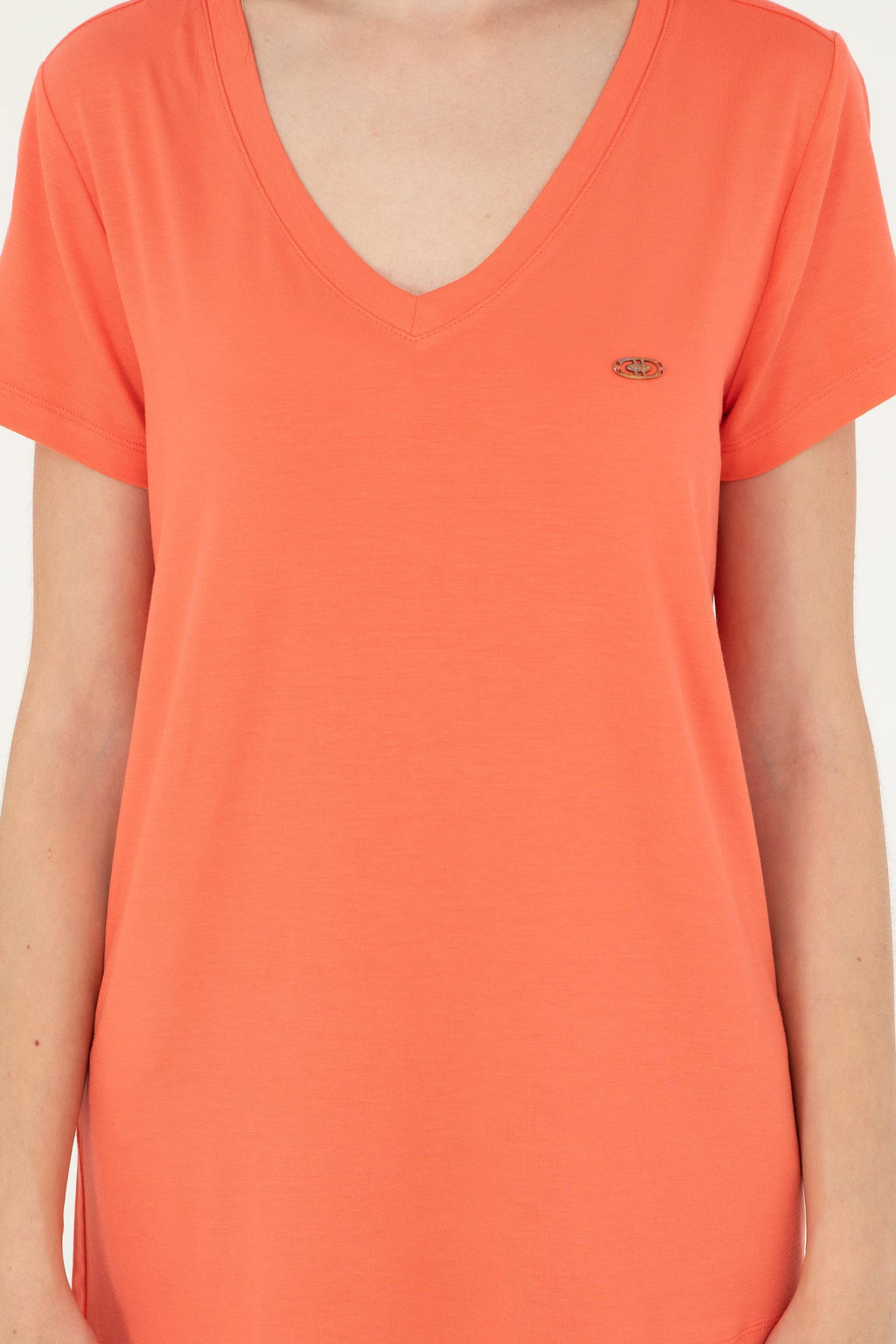 Женская базовая футболка с цветком граната Неожиданная скидка в корзине - U.s. polo assn фото 6