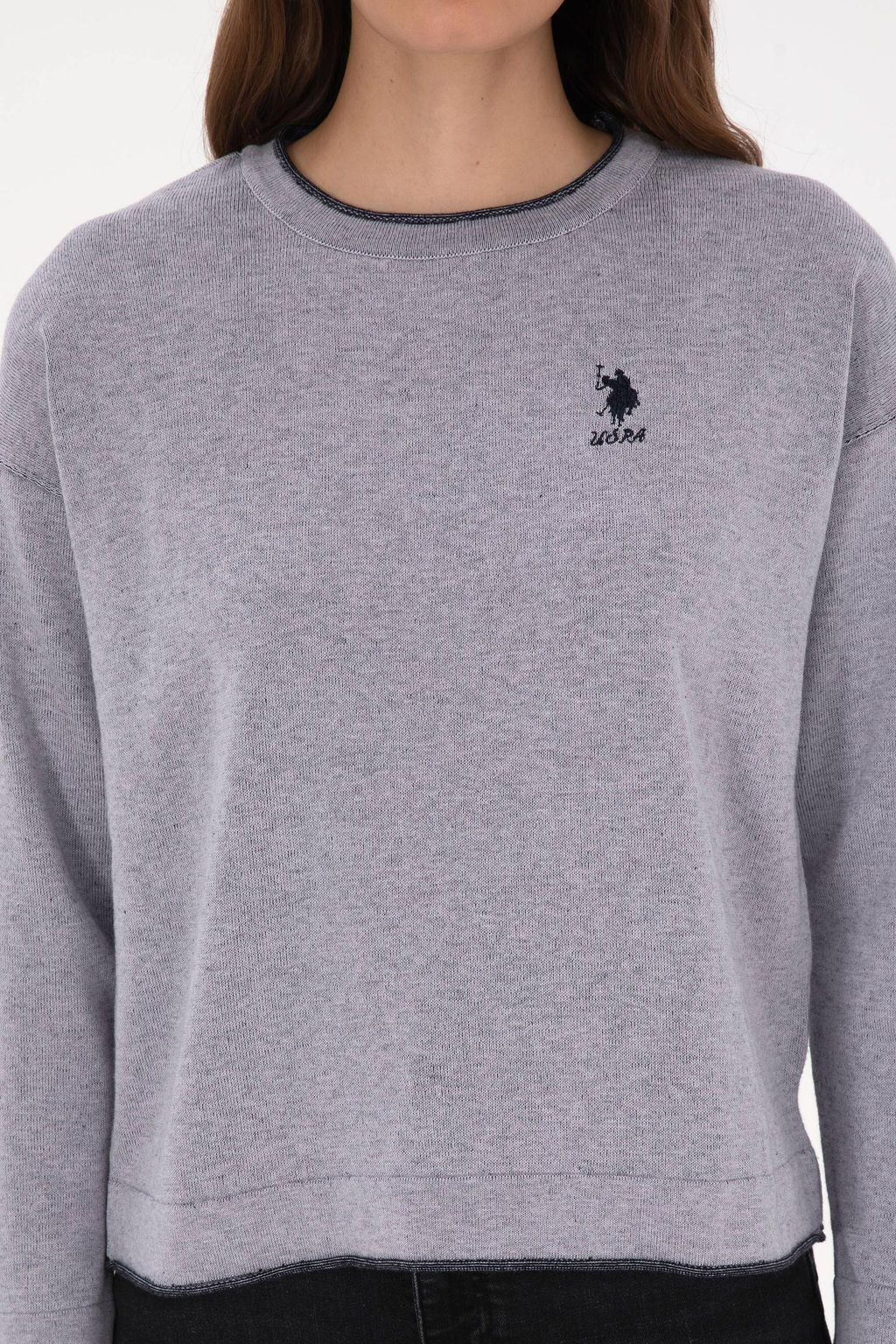 Kad_n Mor Bisiklet Yaka Kazak - U.s. polo assn фото 6