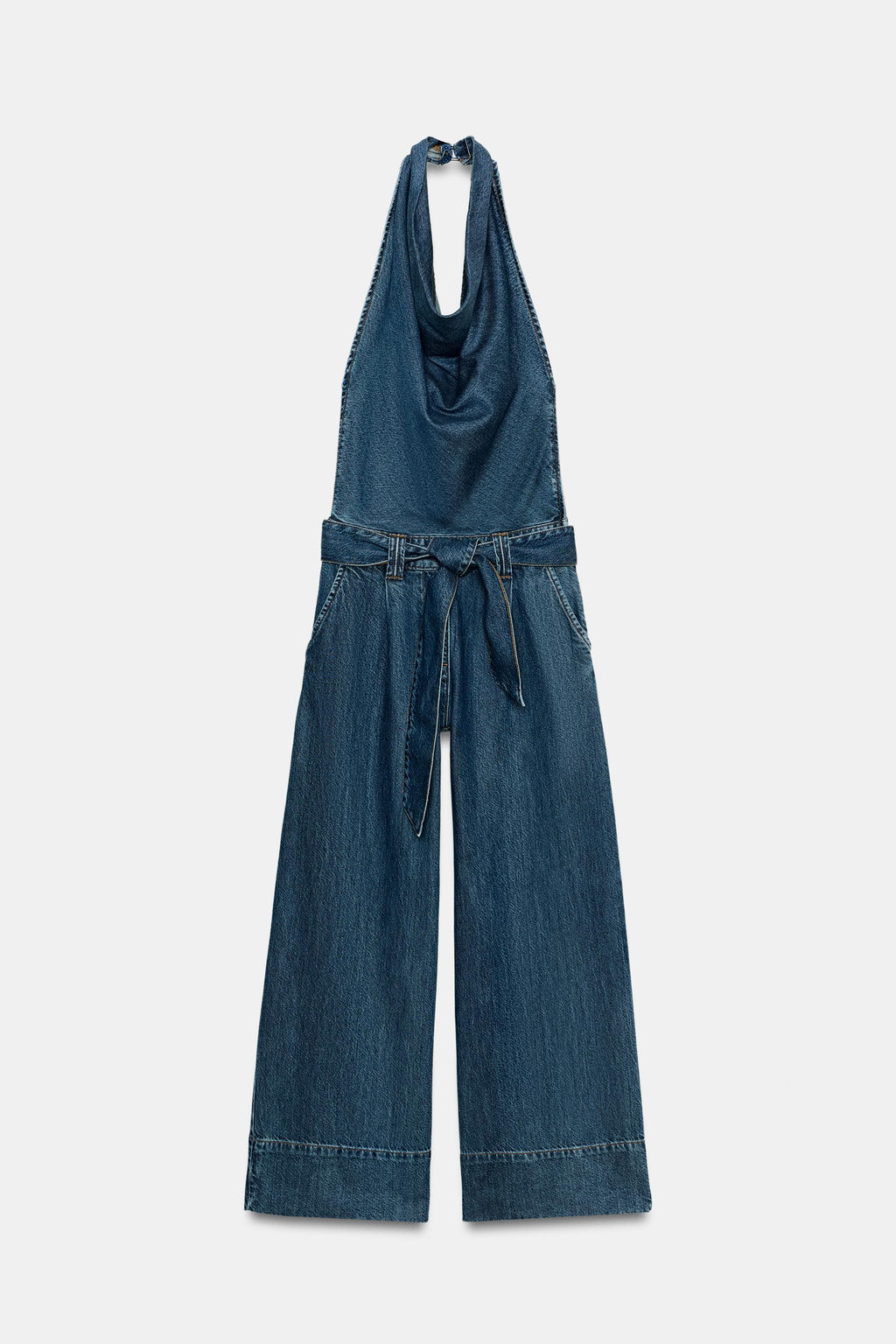 MONO Z1975 HALTER DENIM CINTUR?N / Azul - Zara фото 3