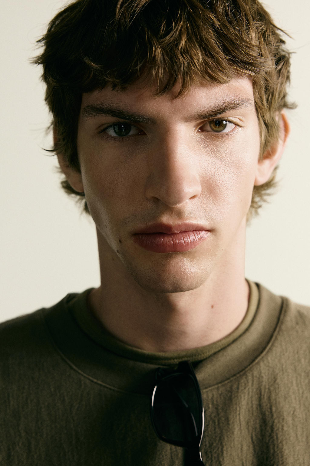 CAMISETA RELAXED FIT ESTRUCTURA / Khaki - Zara фото 5