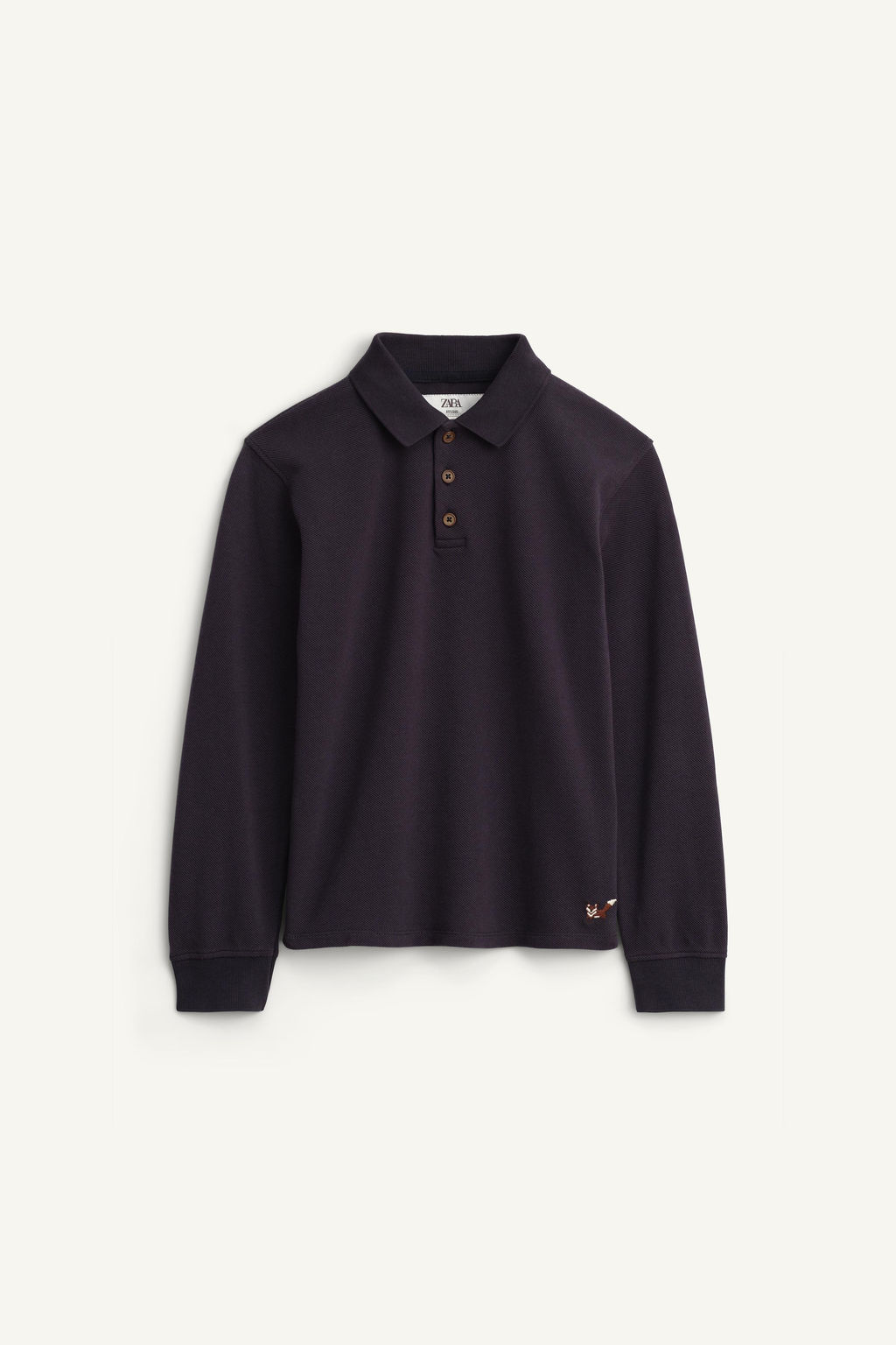LIMITED EDITION EMBROIDERED FOX PIQU_ POLO SHIRT - Zara фото 6
