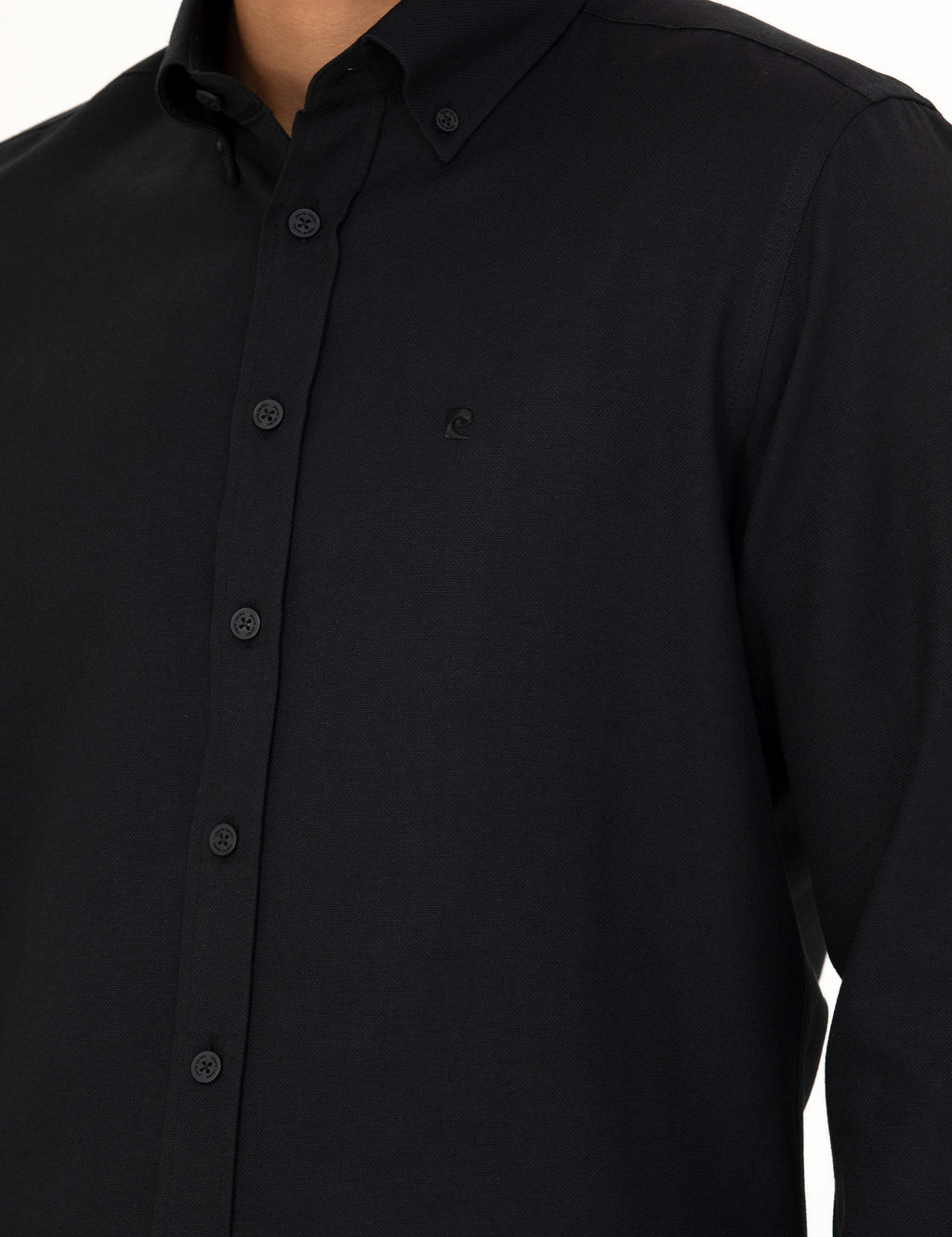 Siyah Slim Fit Uzun Kollu G_mlek