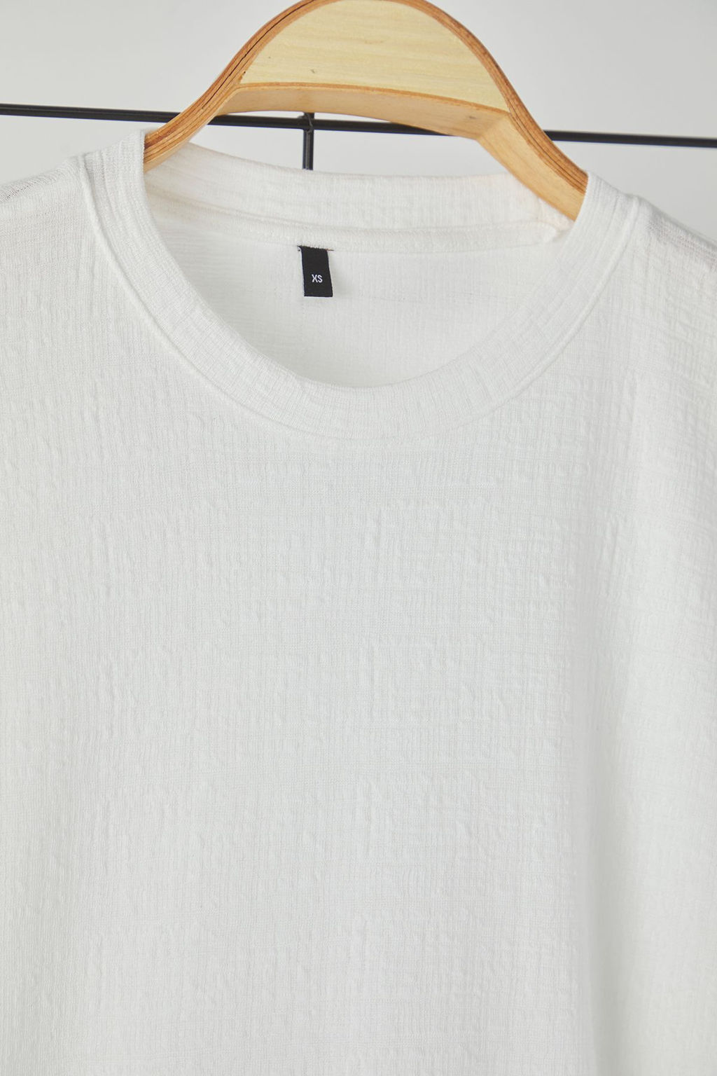 TRENDYOL MAN Ekru Oversize/Genis Kesim Dokulu T-Shirt TMNSS25TS00043 - Trendyolmilla фото 15