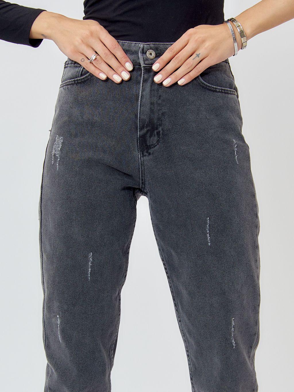 Джинсы женские темно-серого цвета 536_227TC - Mtforce фото 16