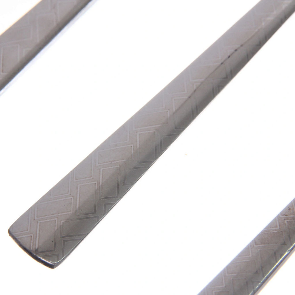 Набор столовых приборов "SANLI" 24шт (6ножей, 6вилок, 6ст.ложек, 6ч.ложек), с узором, цвет серебро