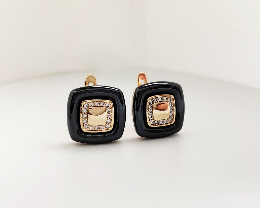 Серьги с керамикой