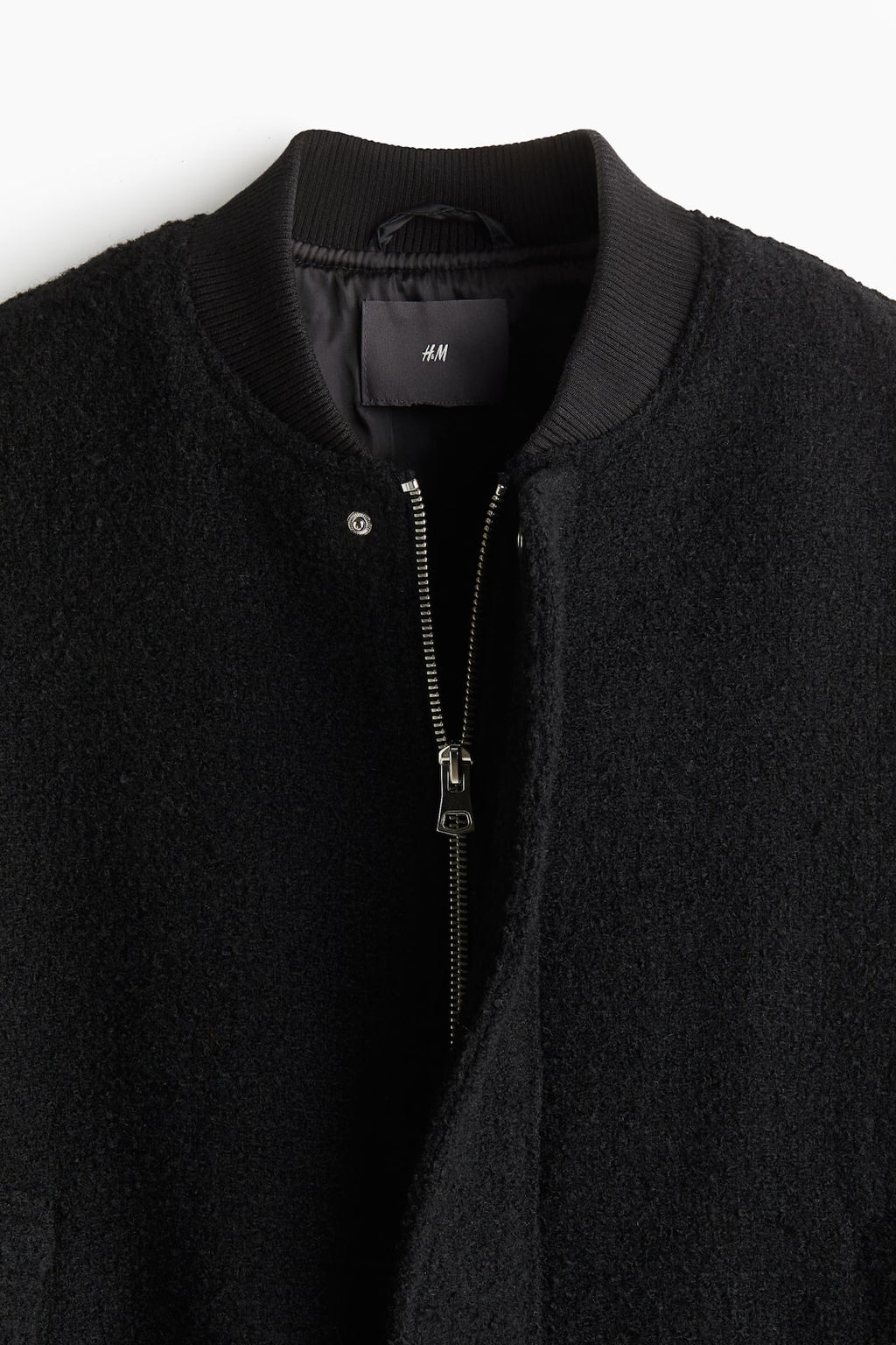 Cazadora bomber en mezcla de lana Regular Fit - H&m фото 7