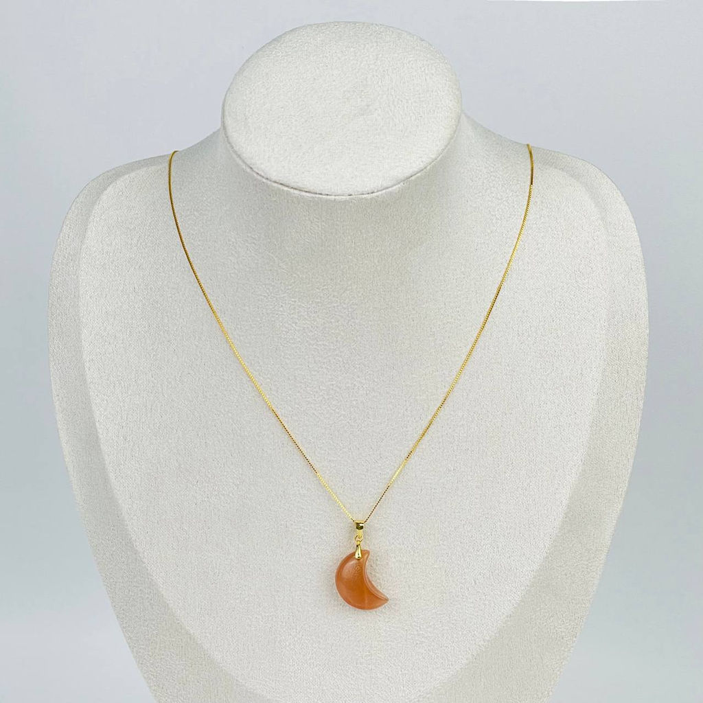 Кулон на цепочке из Лунного камня 45 см +