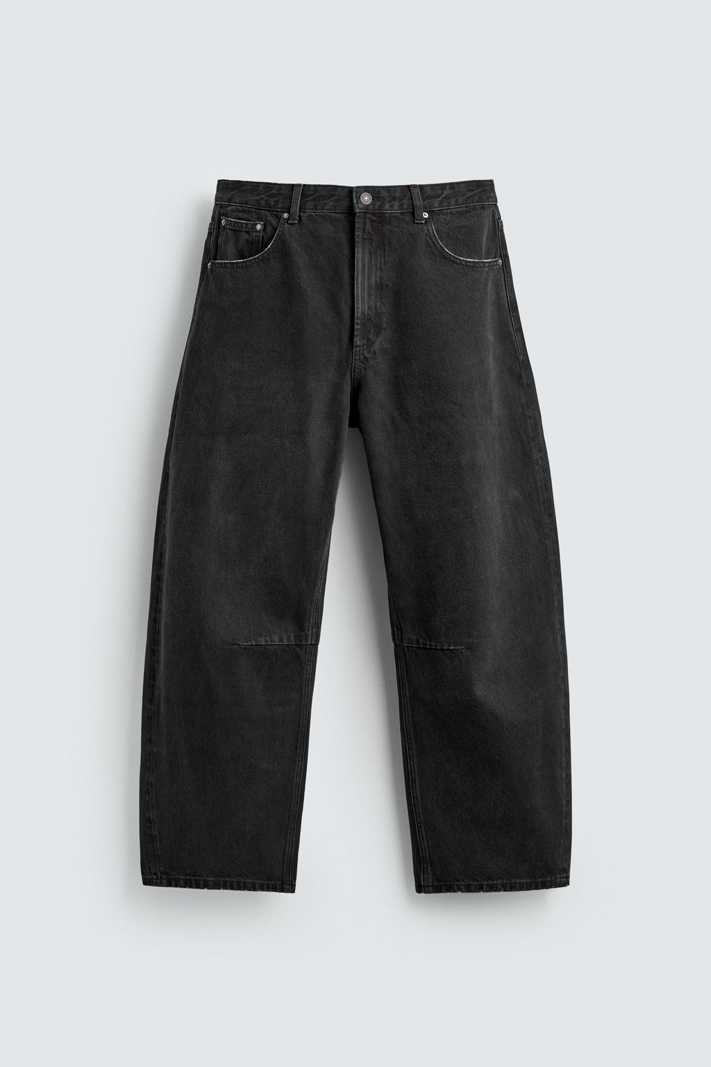 PANTAL?N BARREL FIT / Negro - Zara фото 7