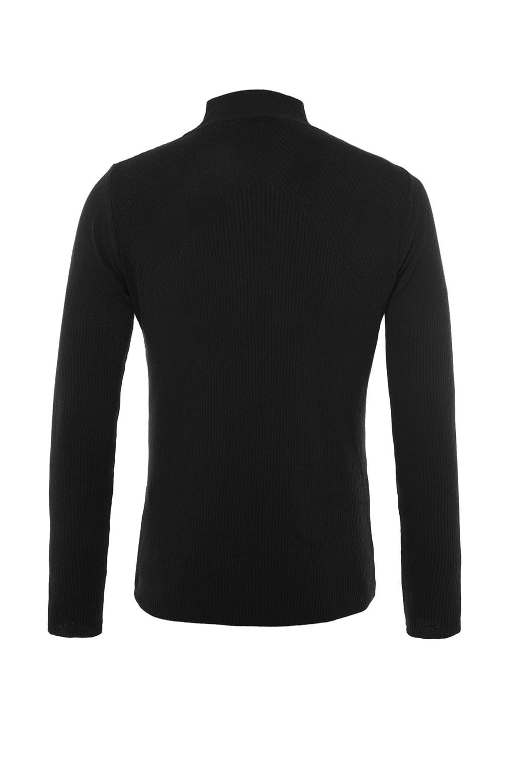 TRENDYOL MAN Bordo Unisex Dar Kal?p Pamuklu Yar?m Bal?kc? Yaka Fitilli Triko Kazak TMNAW21KZ0553 - Trendyolmilla фото 6