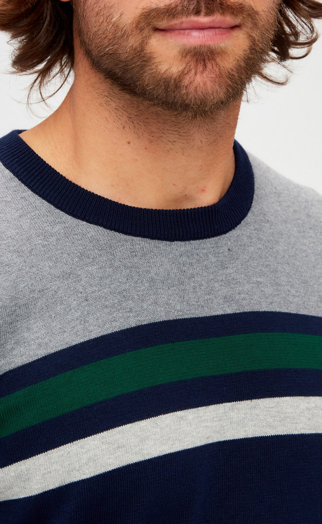 Джемпер P221-15-1711 navy-grey - Primm фото 5