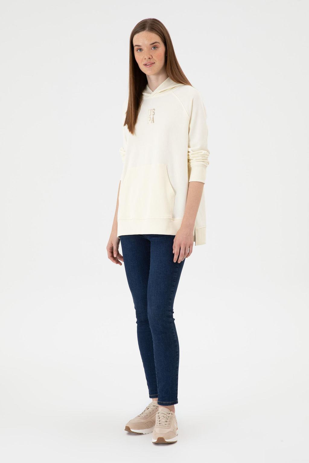 Kad_n BEYAZ Sweatshirt Sepette S_rpriz _ndirim - U.s. polo assn фото 4