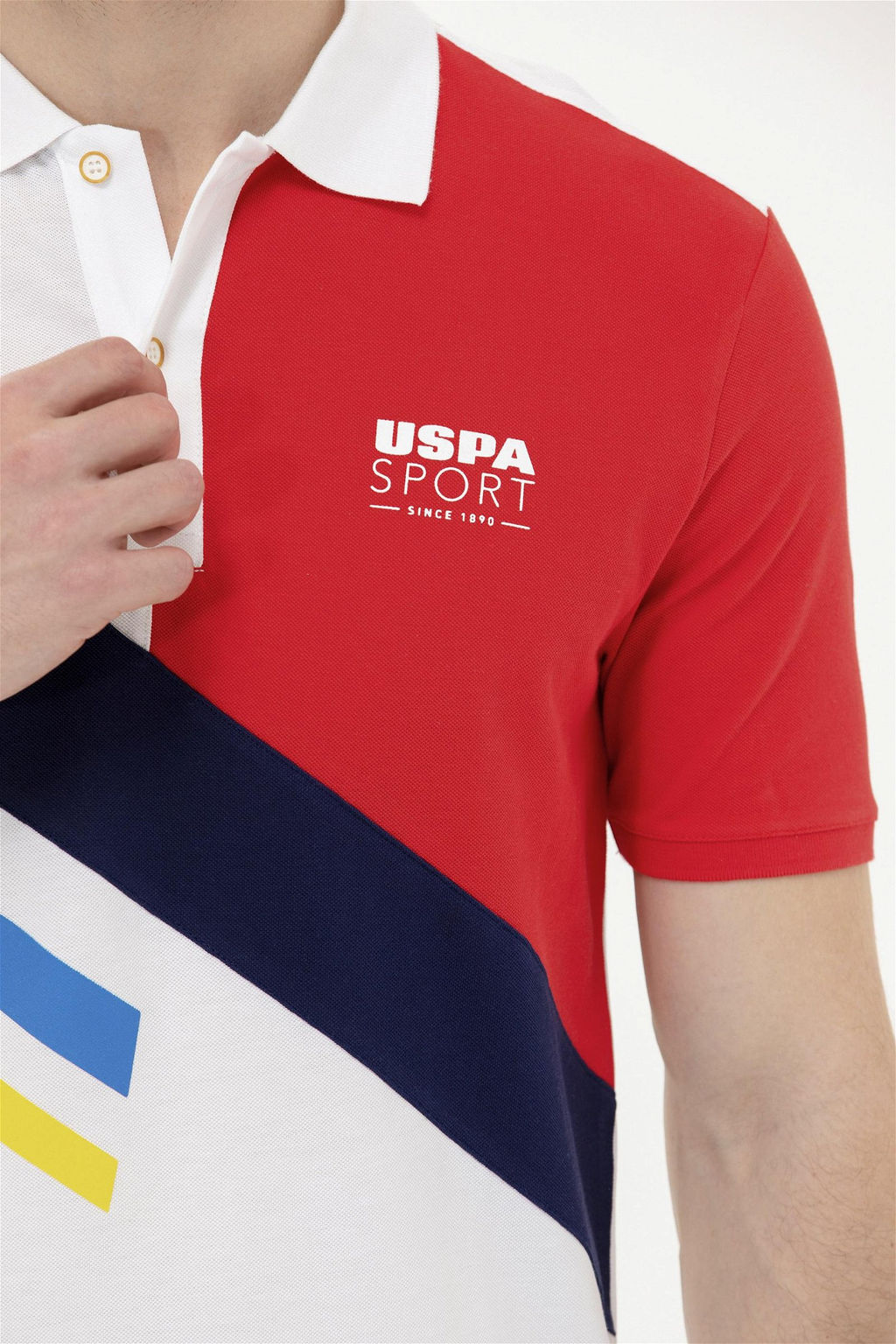 Мужская красная футболка с воротником-поло Неожиданная скидка в корзине - U.s. polo assn фото 7