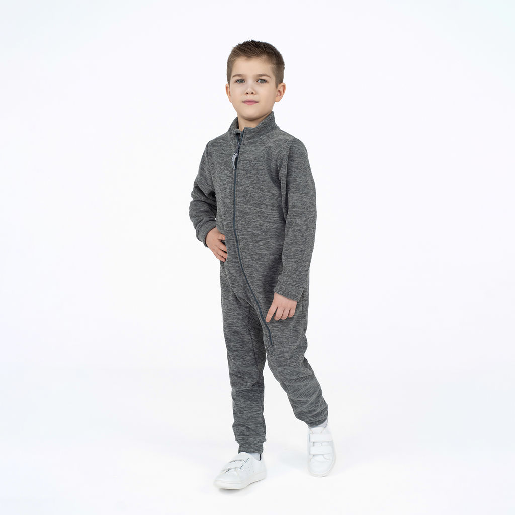 Комбинезон детский флисовый серый