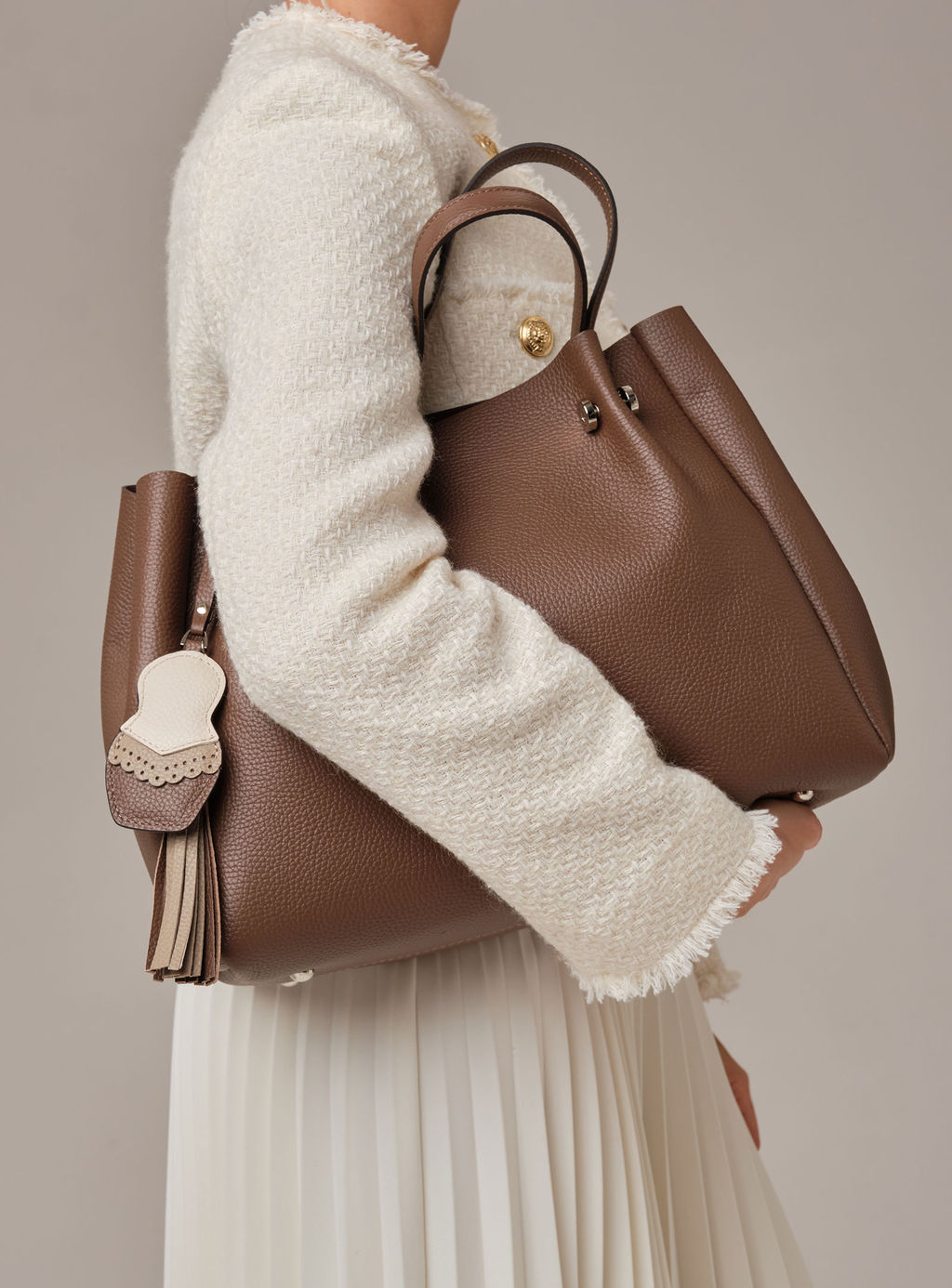 Кожаная сумка Vasilisa DBR 31210 коричневый какао  фото 2