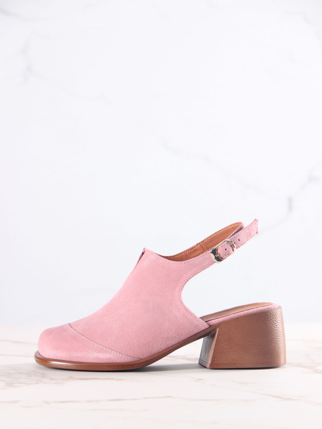 Босоножки 5133.23663br.Розовая замша+коричневый