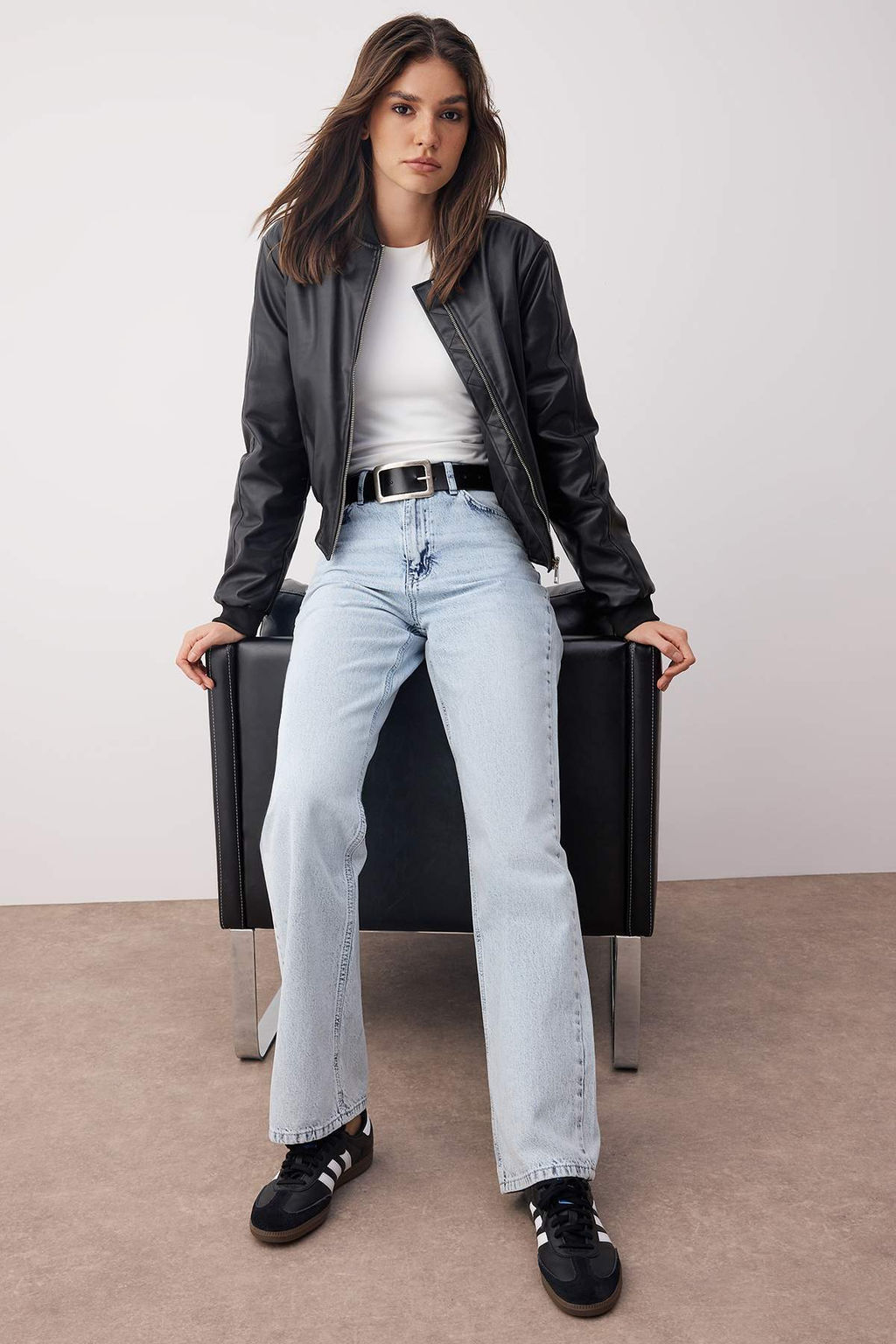 TRENDYOLMILLA Mavi Yuksek Bel Wide Leg Jeans TWOSS22JE0242  фото 14