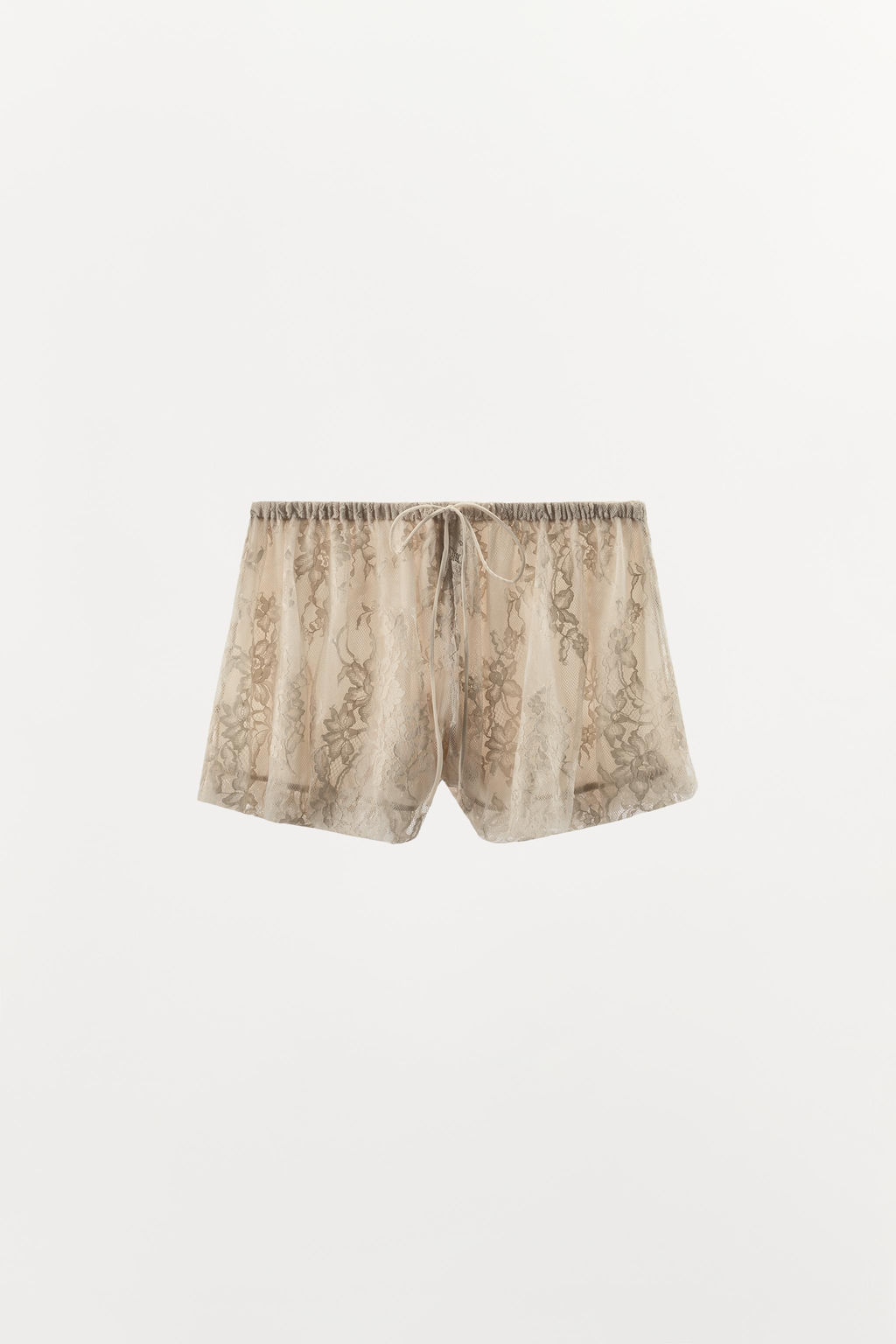 SHORTS BOMBACHO ENCAJE / Crudo - Zara фото 12