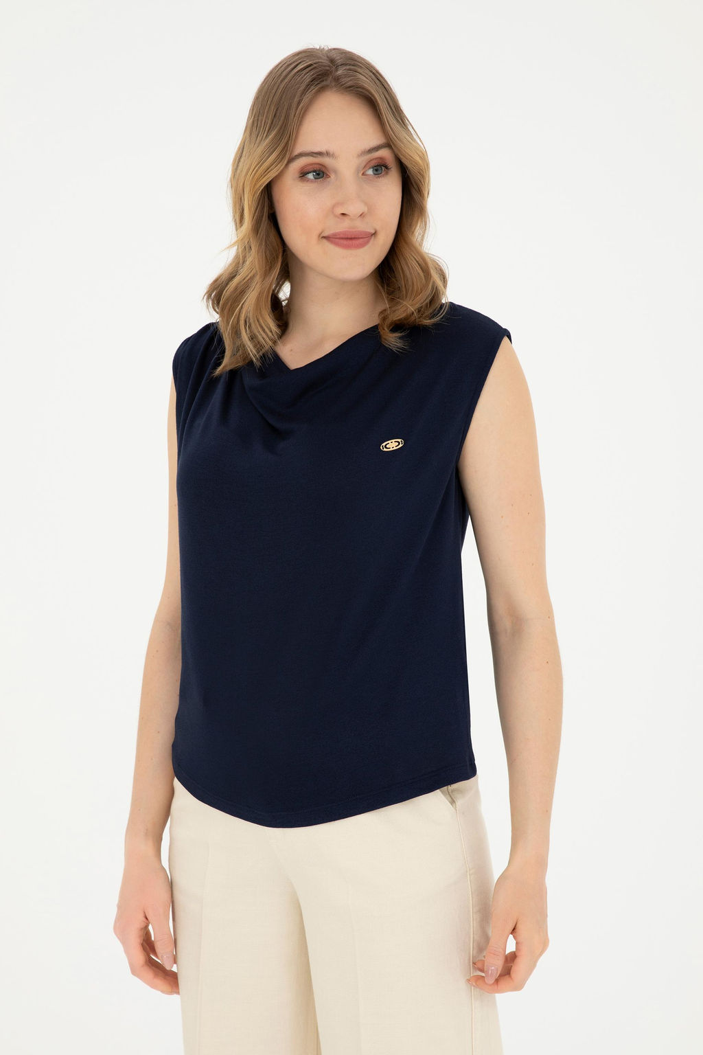 Женская темно-синяя футболка - U.s. polo assn фото 15
