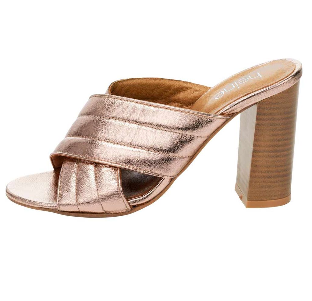 Шлепки, золотистые - Heine фото 2