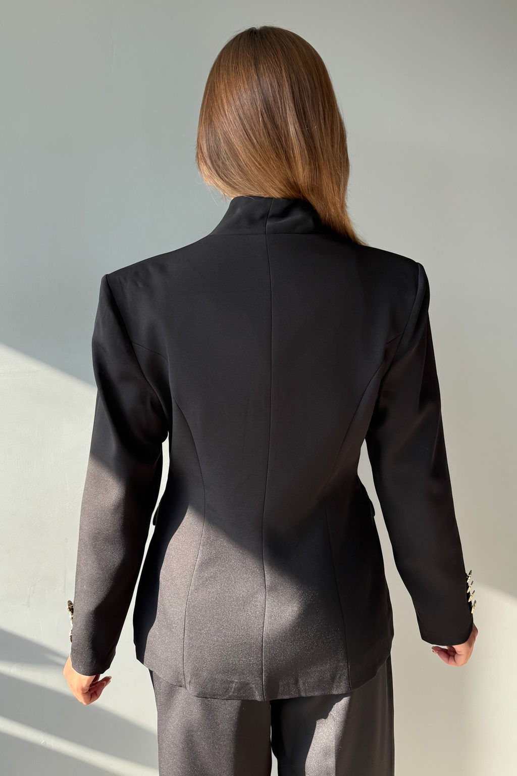 Siyah Gold Dugme Detayl? Blazer Ceket TWOAW26BC00045