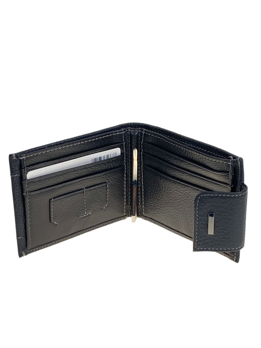 Портмоне мужское из натуральной кожи, цвет черный - Greta фото 2