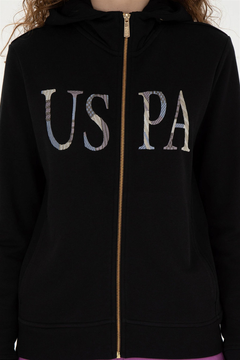 Женский черный базовый свитшот - U.s. polo assn фото 6