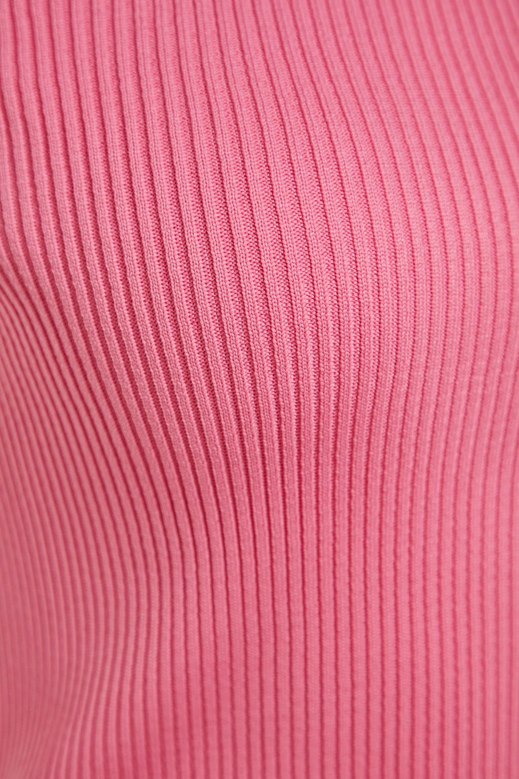 Trendyolmilla Pembe Tek Kol Fiyonk Detayl? Triko Bluz TPRSS22BZ0166 фото 8