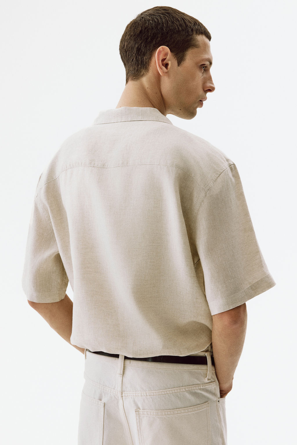Camisa resort de lino Relaxed Fit - H&m фото 9