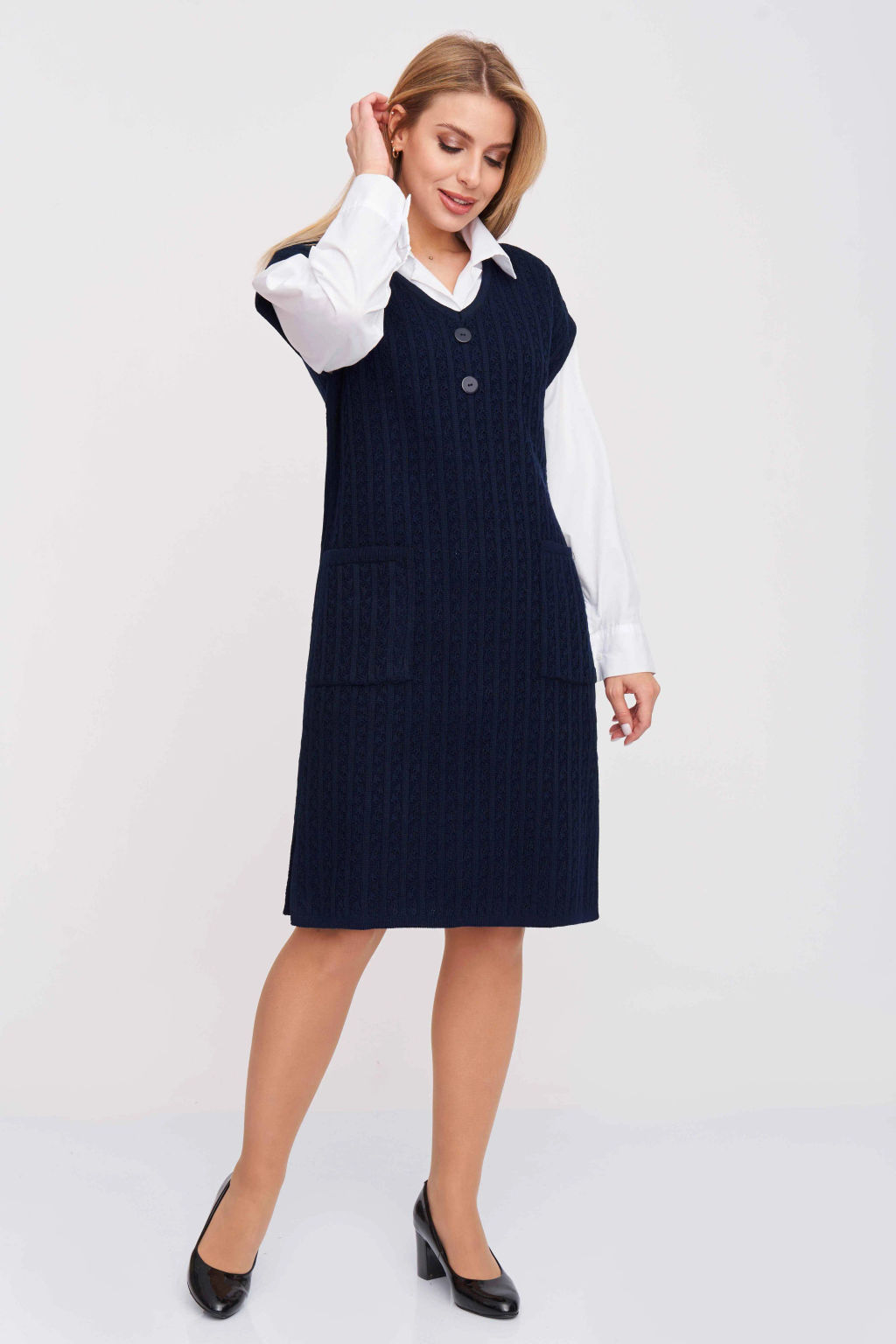 ЗЛАТА Платье 3-673/синий