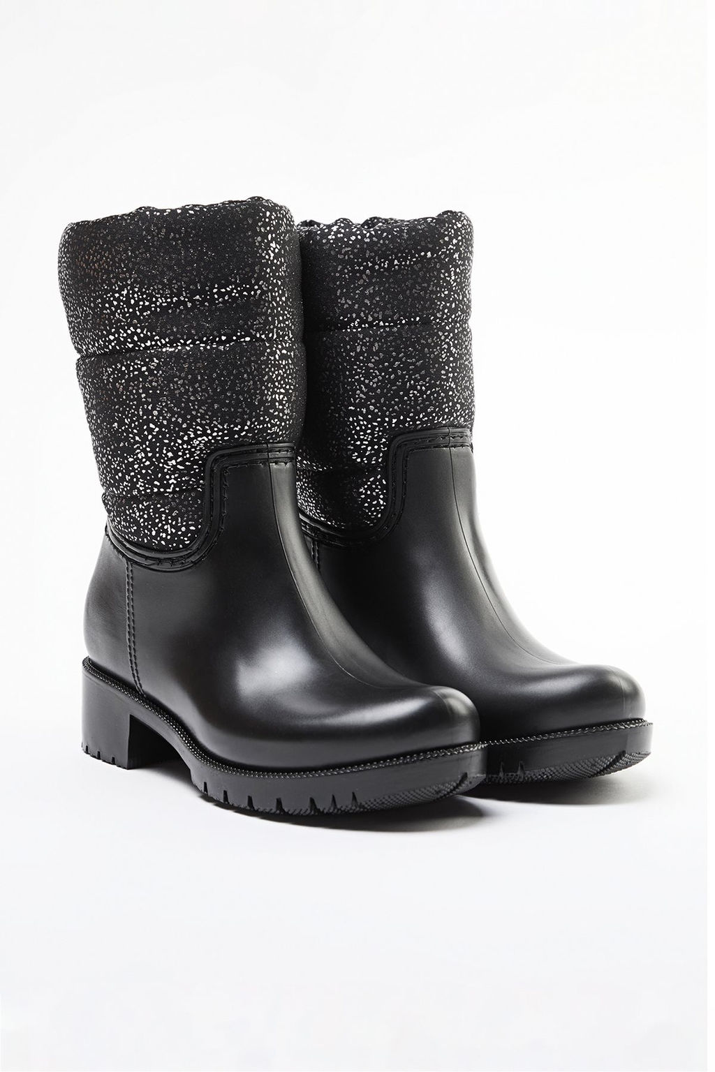 Trendyolmilla Shoes Siyah Varak Bask?l? Buyuk K?z Cocuk Kids Yagmur Cizmesi 
TAKAW25BO00051  фото 2