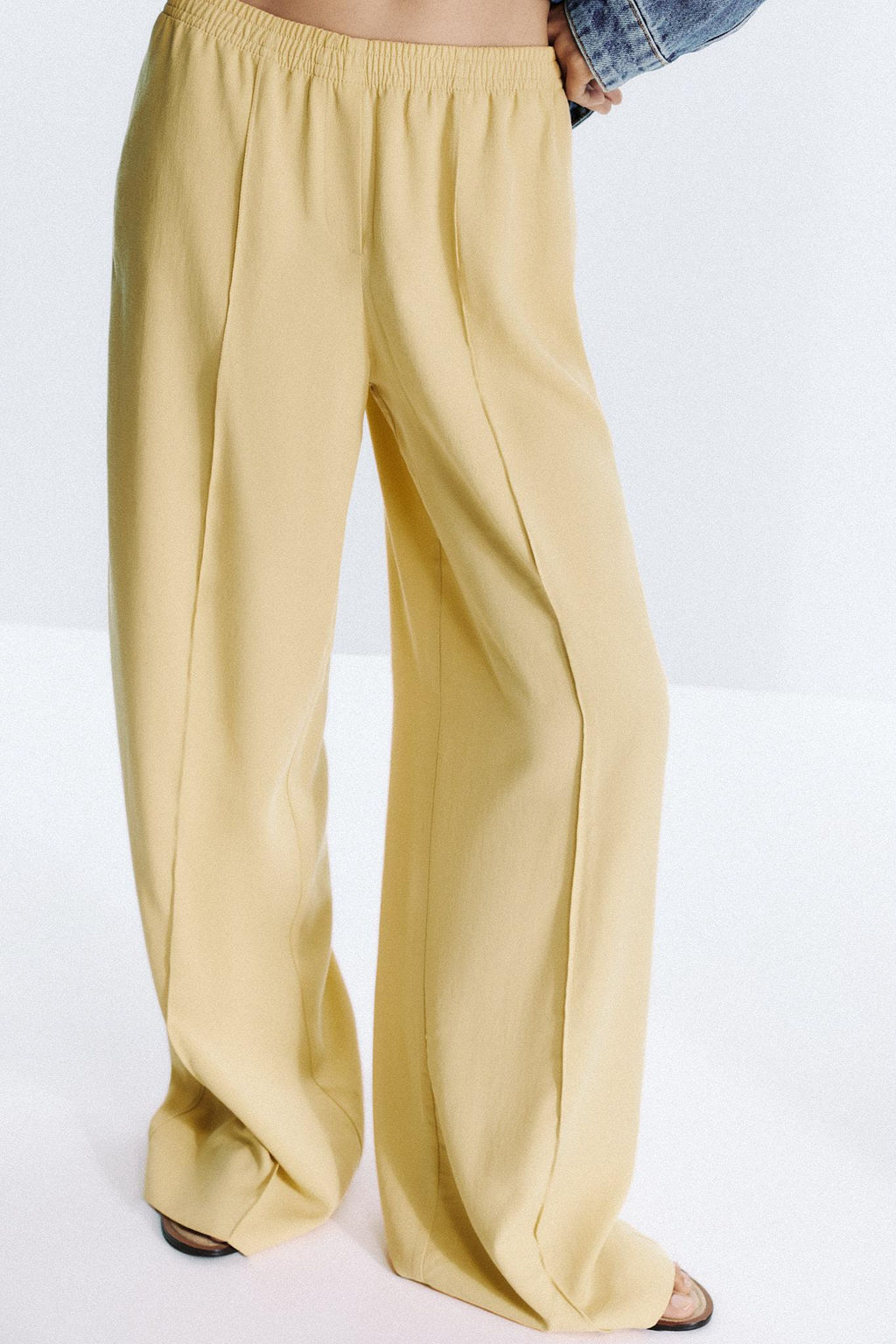 WIDE-LEG SEAM TROUSERS - Zara фото 2