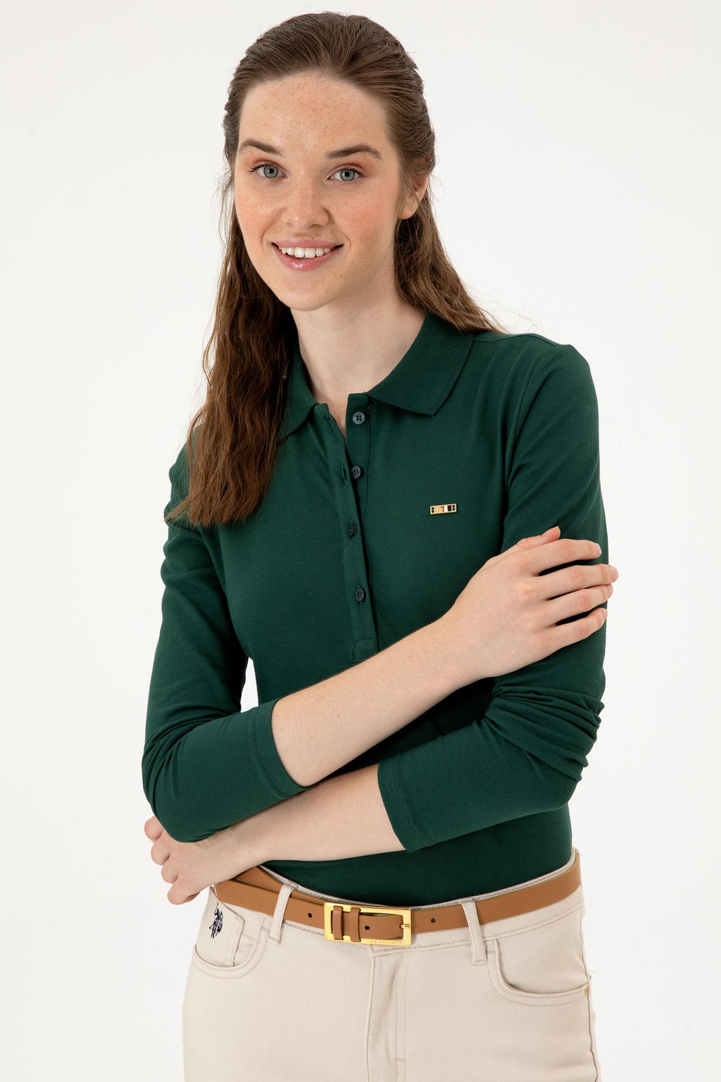 Kad_n Koyu Ye_il Basic Sweatshirt Sepette S_rpriz _ndirim - U.s. polo assn фото 2