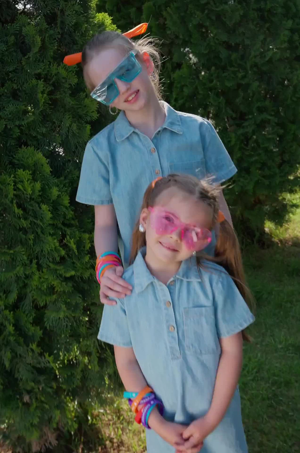 Джинсовое платье с коротким рукавом для девочки Happyfox - Happy fox фото 3