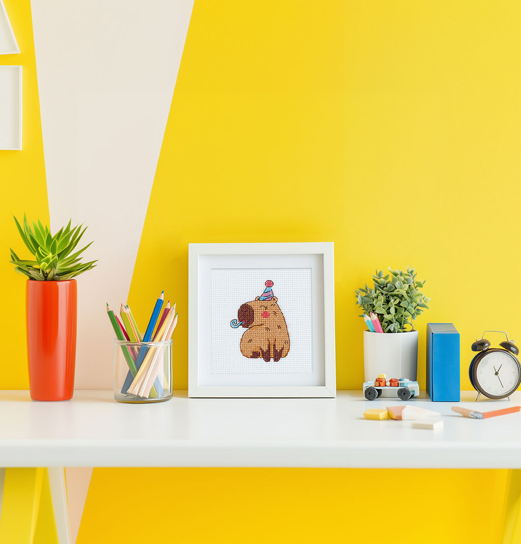 Klart набор для вышивания 12-066 Капибара 8.5 х 11 см