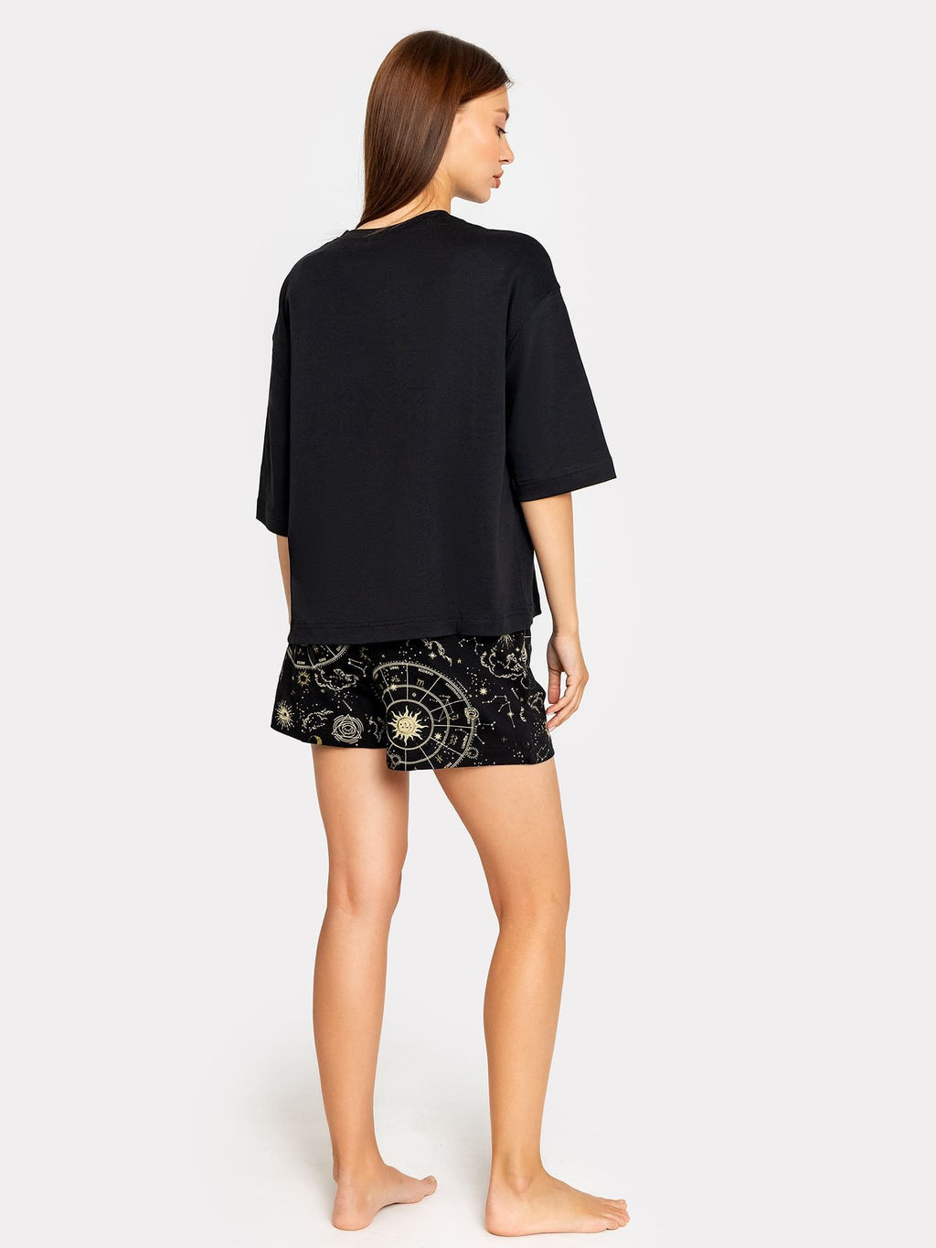 Комплект женский черный Телец из коллекции знаки зодиака черный +знаки зодиака на черном -Телец 592526 - Mark formelle фото 3