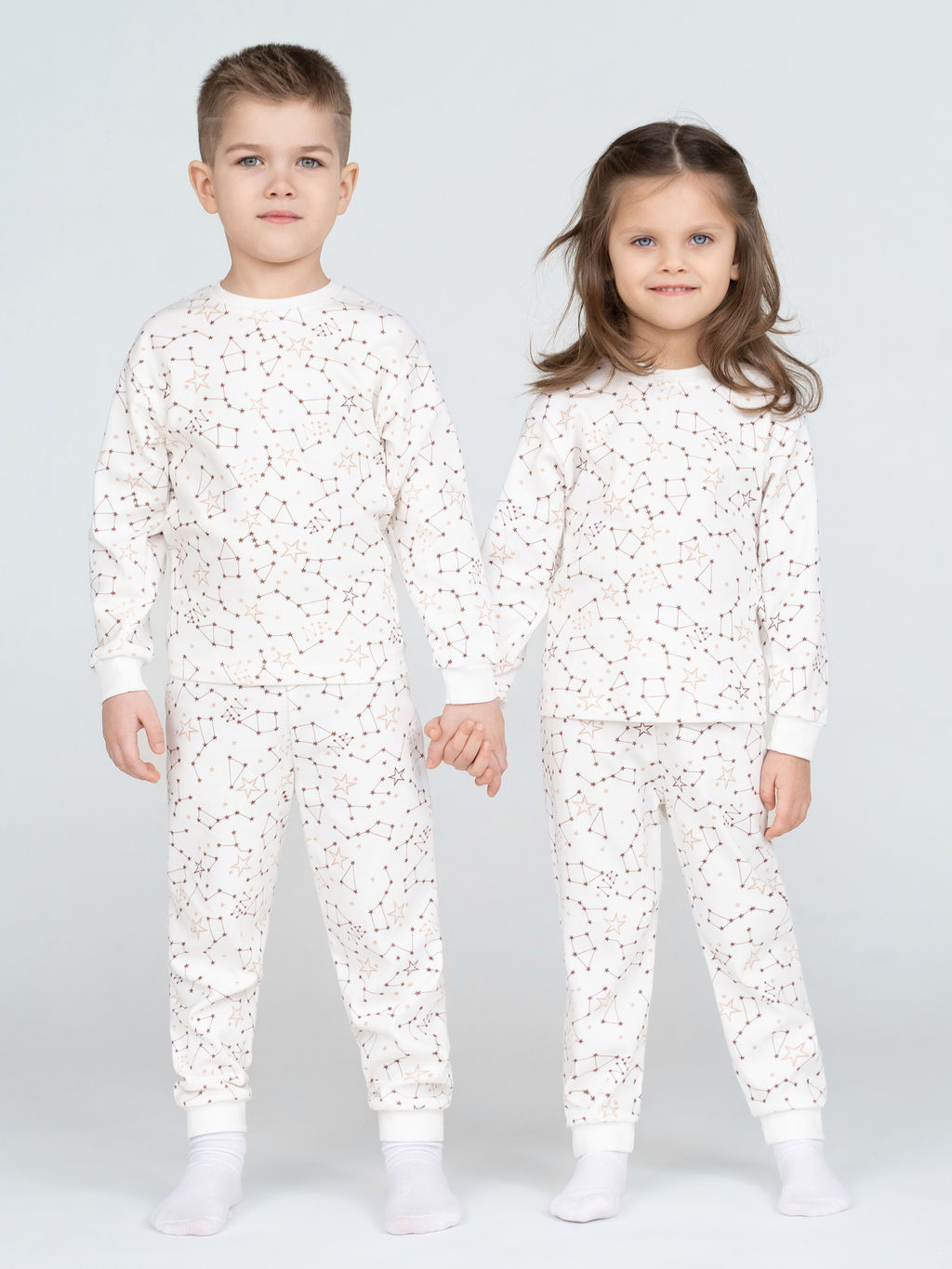 Пижама детская молочнаяжирафы
