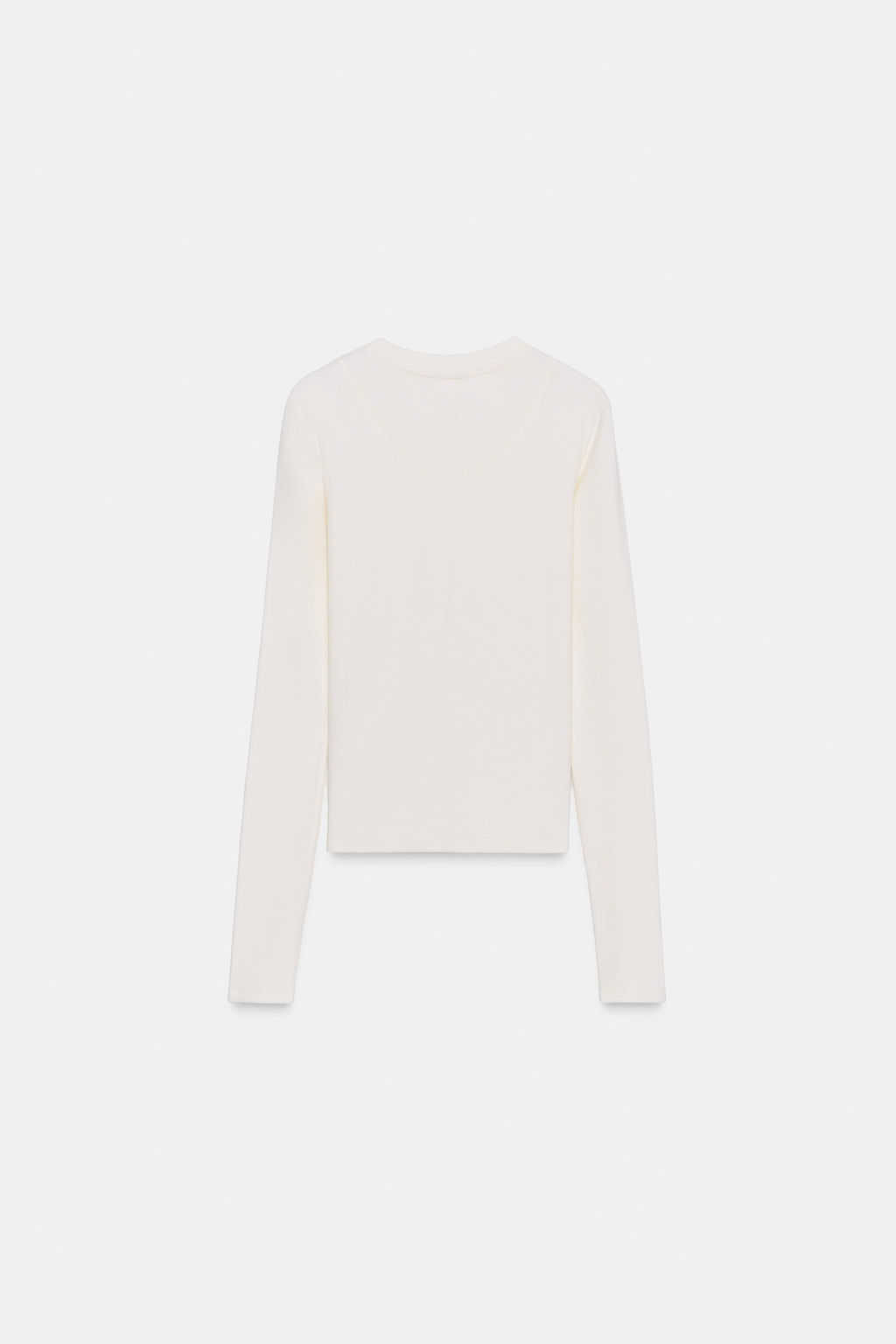 EMBROIDERED LONG SLEEVE T-SHIRT - Zara фото 19